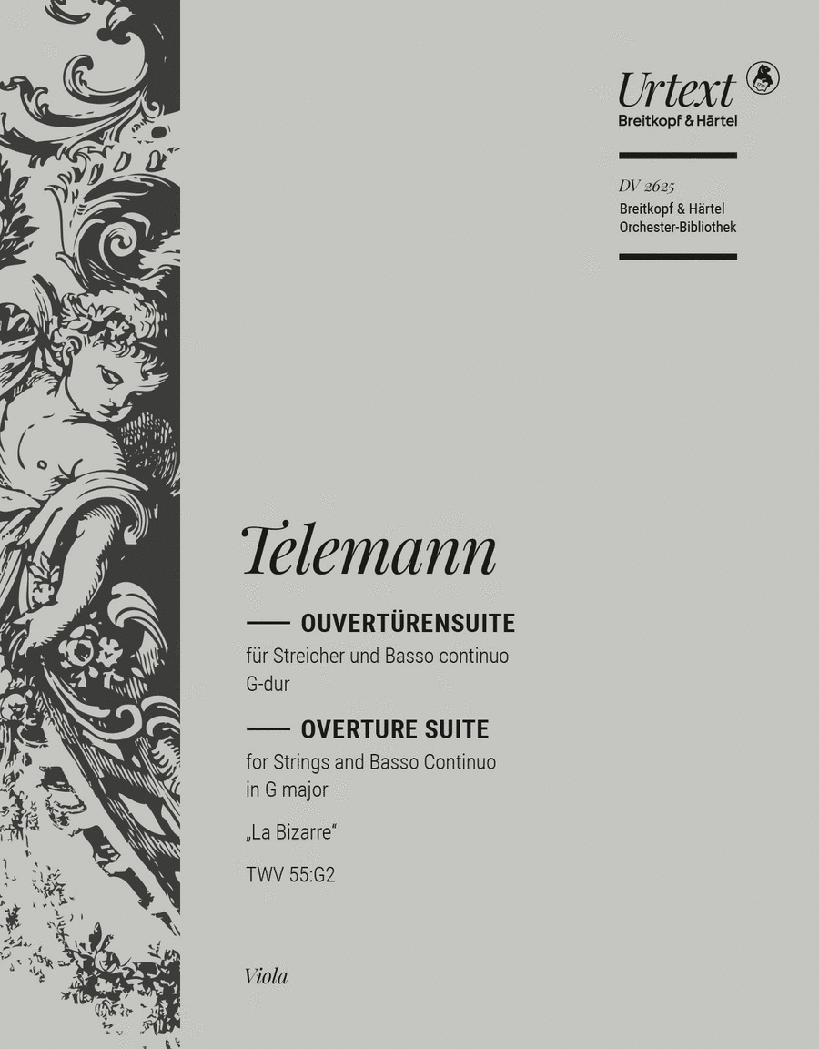Book cover for Overture Suite in G major TWV 55:G2