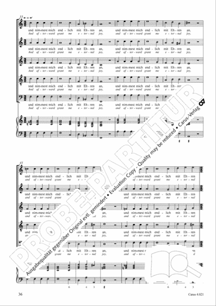 Schein: Israelsbrunnlein. Fontana d'Israel. Complete edition Choir scores gallery preview page 43