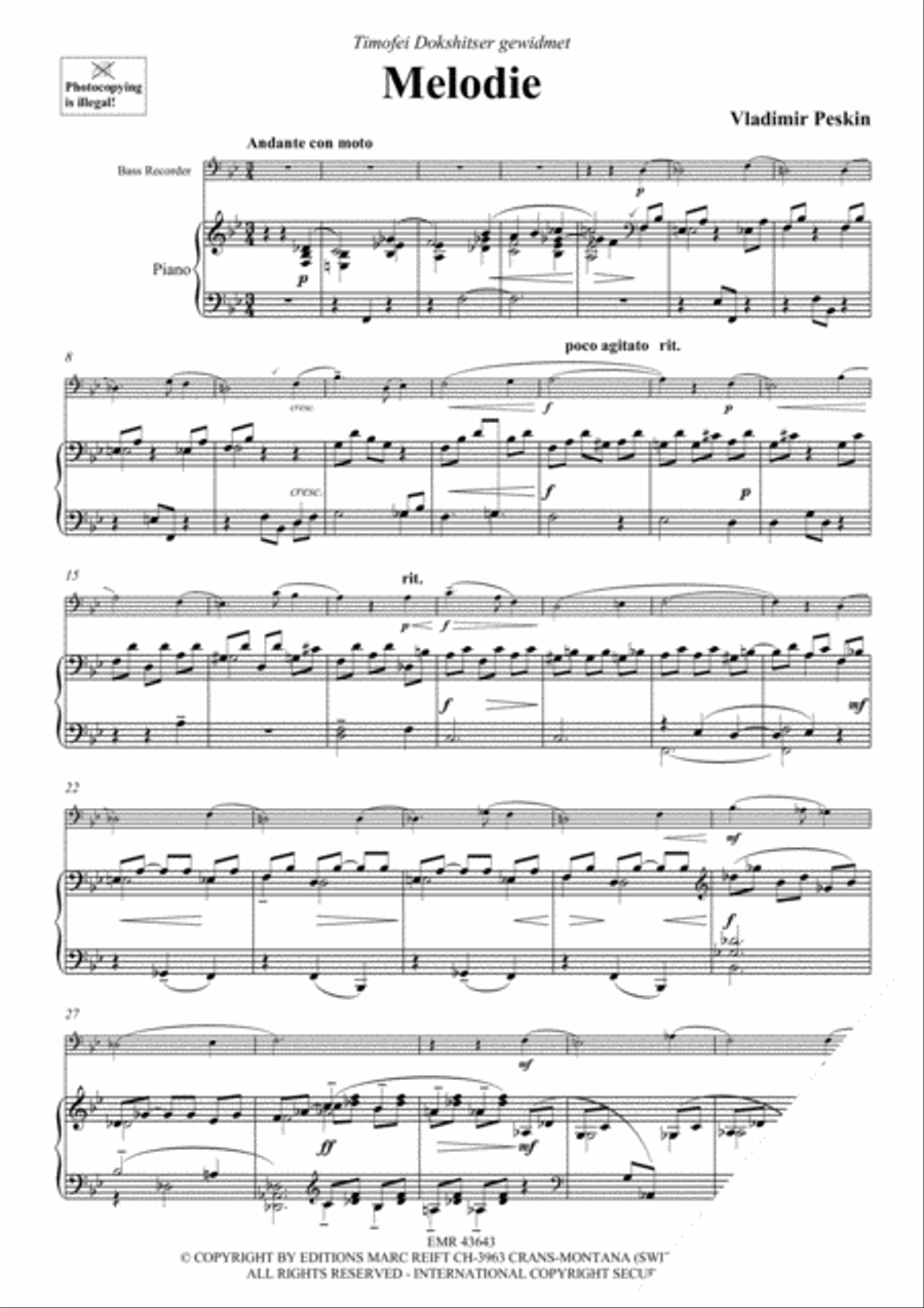 Melodie Bass Recorder scores gallery preview page 3