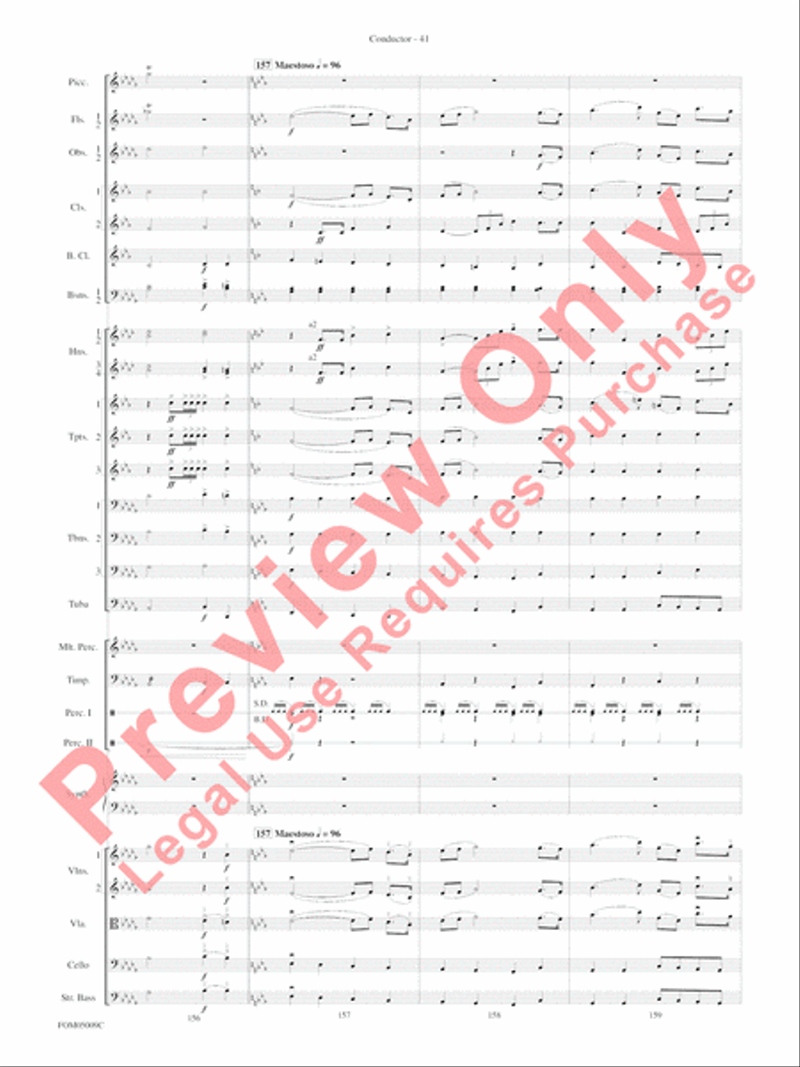 Concert Suite from Star Wars: Episode III Revenge of the Sith Full Orchestra scores gallery preview page 44