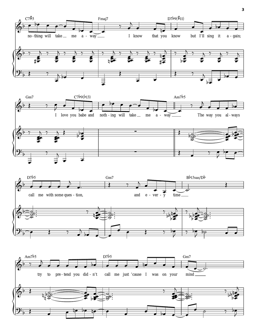 I Know You Know Piano, Vocal scores gallery preview page 3