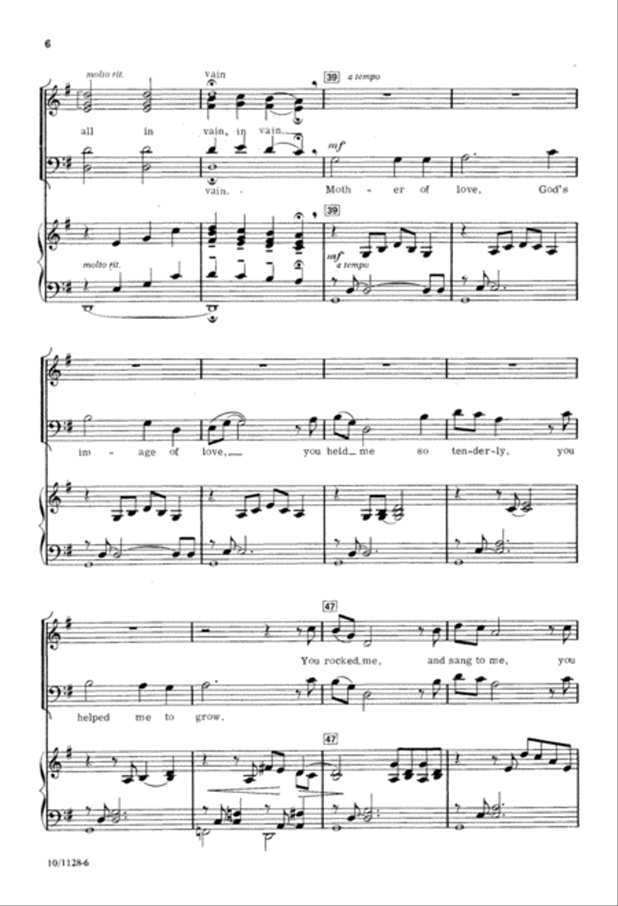 Mothers Love A Mothers Love A 4-Part scores gallery preview page 6