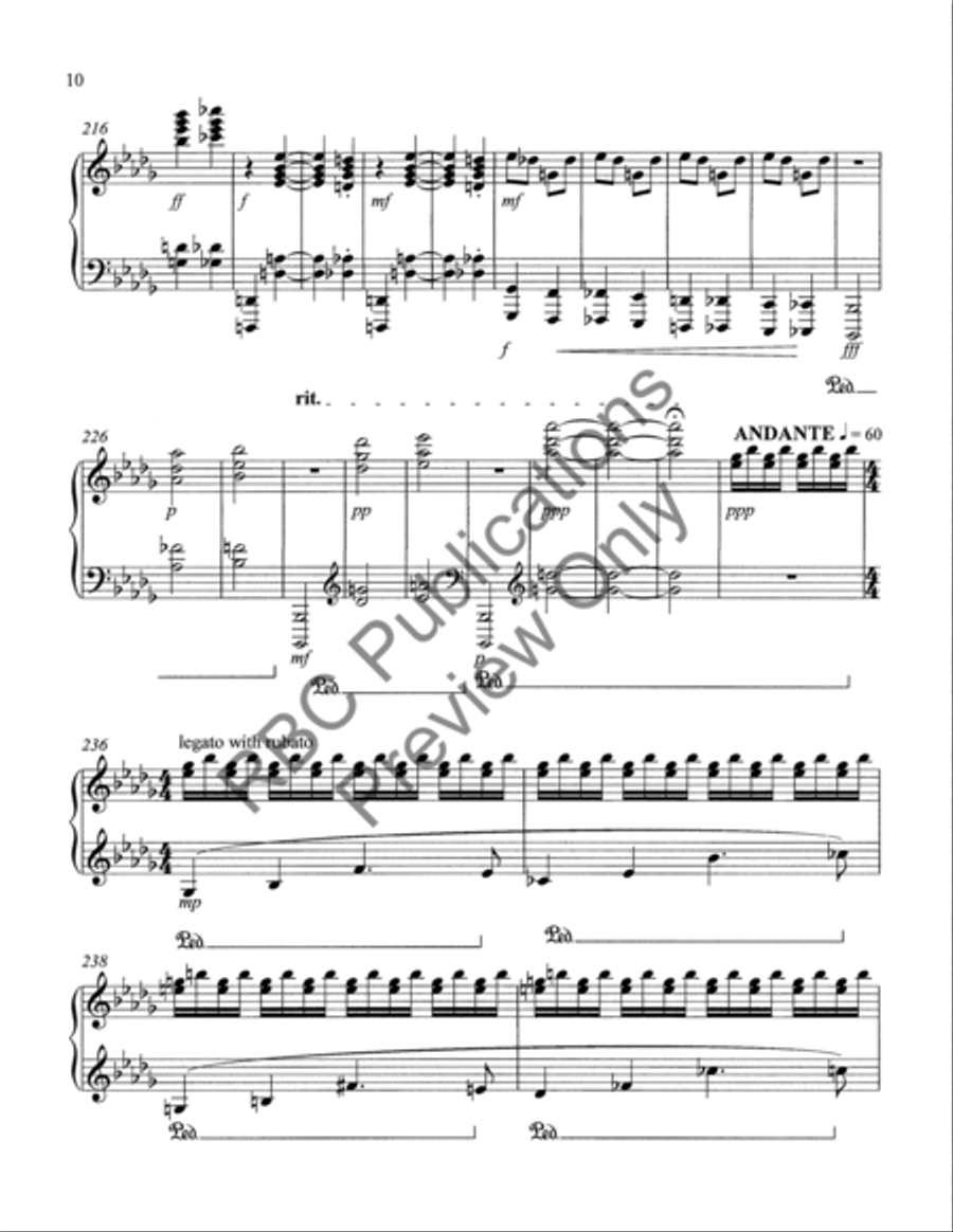 Selected Advanced Concertworks Piano Solo Collection Piano Solo scores gallery preview page 13