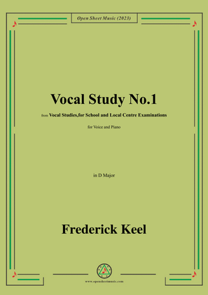 Keel-Vocal Study No.1,in D Major