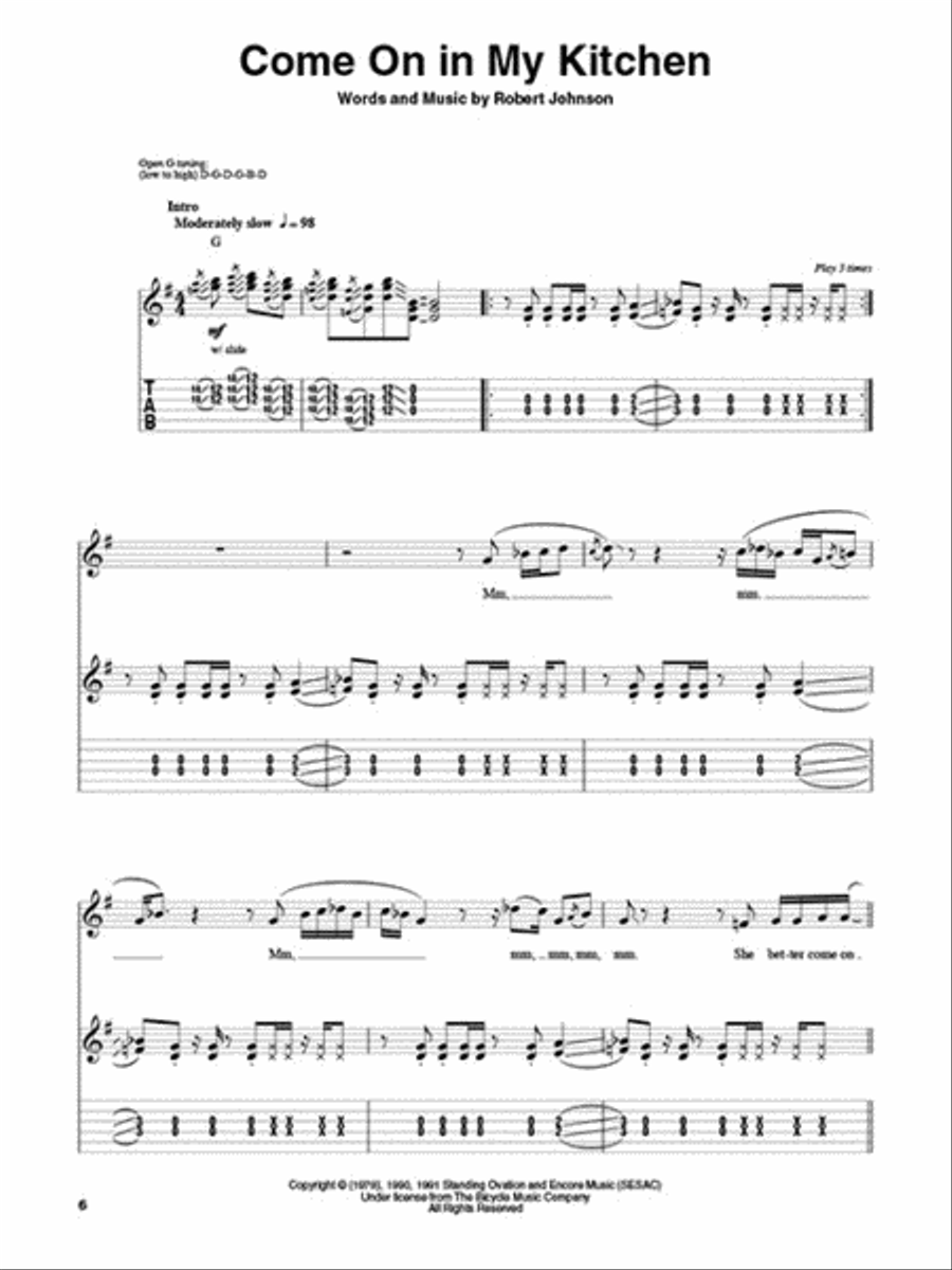 Robert Johnson Electric Guitar scores gallery preview page 3
