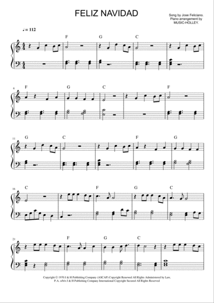 Feliz Navidad Feliz Navidad Small Ensemble scores gallery preview page 1