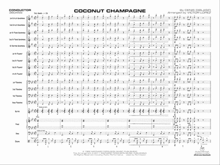 Coconut Champagne: Score Jazz Ensemble scores gallery preview page 3