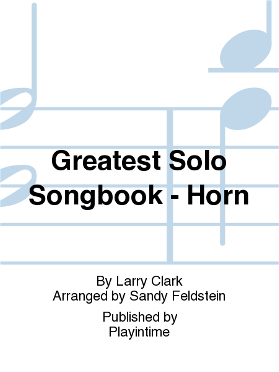 Greatest Solo Songbook - Horn