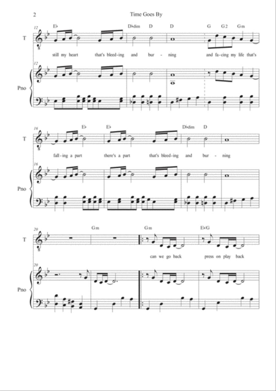 As the years goes by As the years goes by Voice scores gallery preview page 2