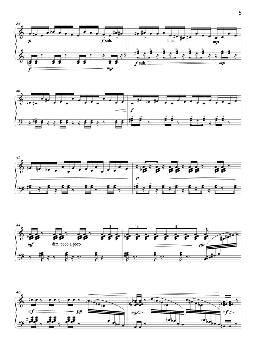 Dichotomie I - Méchanisme Piano Solo scores gallery preview page 5