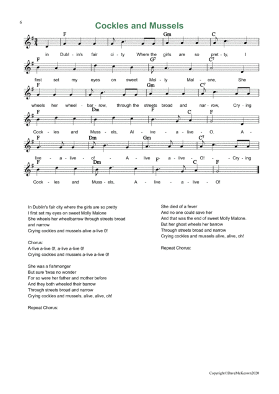 24 Favourite Songs of Ireland, for Tenor Saxophone Tenor Saxophone scores gallery preview page 6