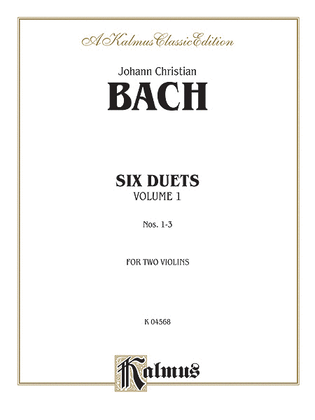 Book cover for Six Duets, Volume 1