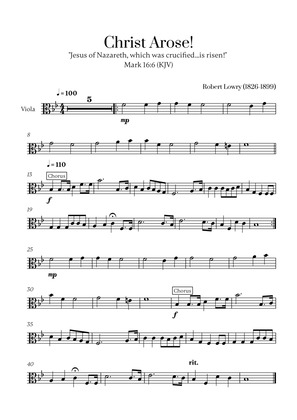Robert Lowry - Christ Arose for Viola Solo