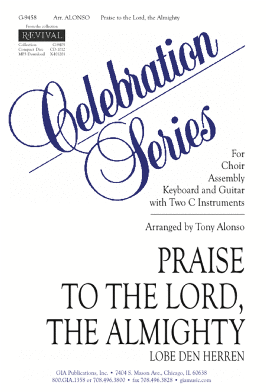Praise to the Lord, the Almighty - Instrument edition Guitar scores gallery preview page 1