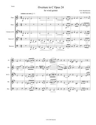 Overture in C Opus 24