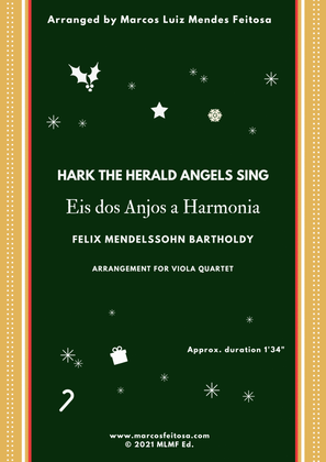 Hark The Herald Angels Sing (Eis dos Anjos a Harmonia) - Viola Quartet