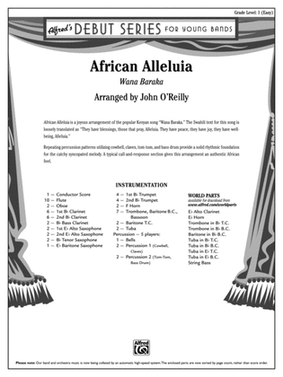 African Alleluia: Score