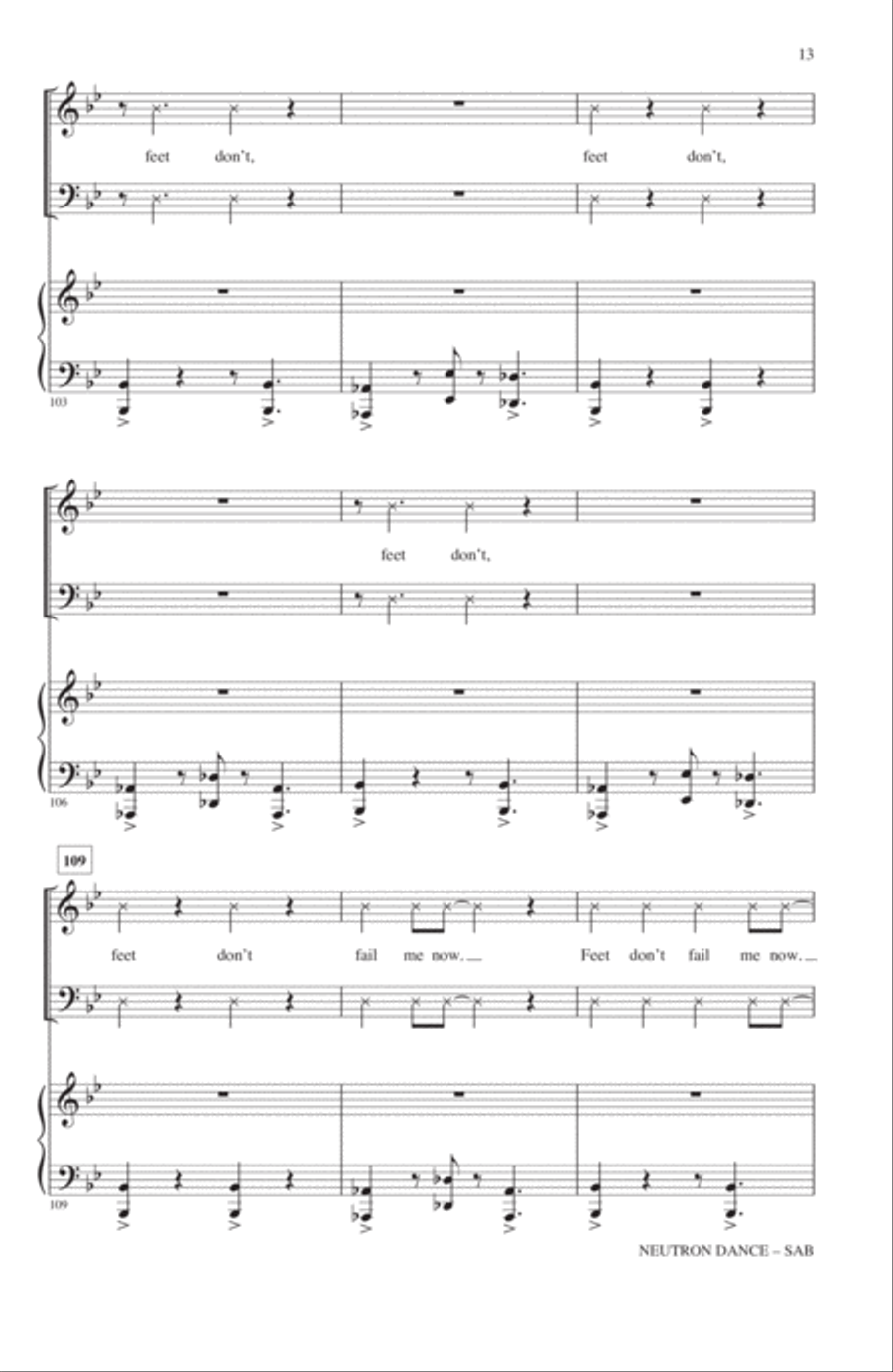 Neutron Dance 3-Part scores gallery preview page 12