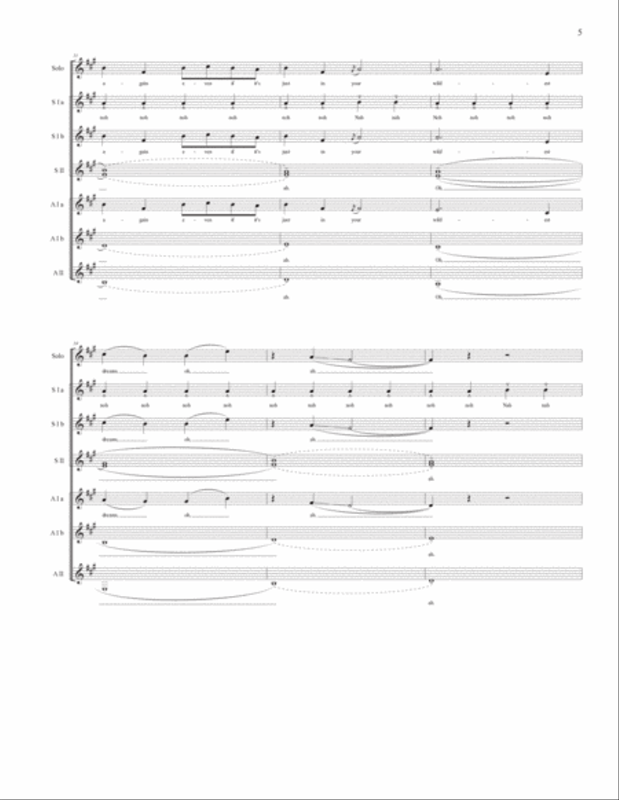 Wildest Dreams Wildest Dreams SSA scores gallery preview page 6