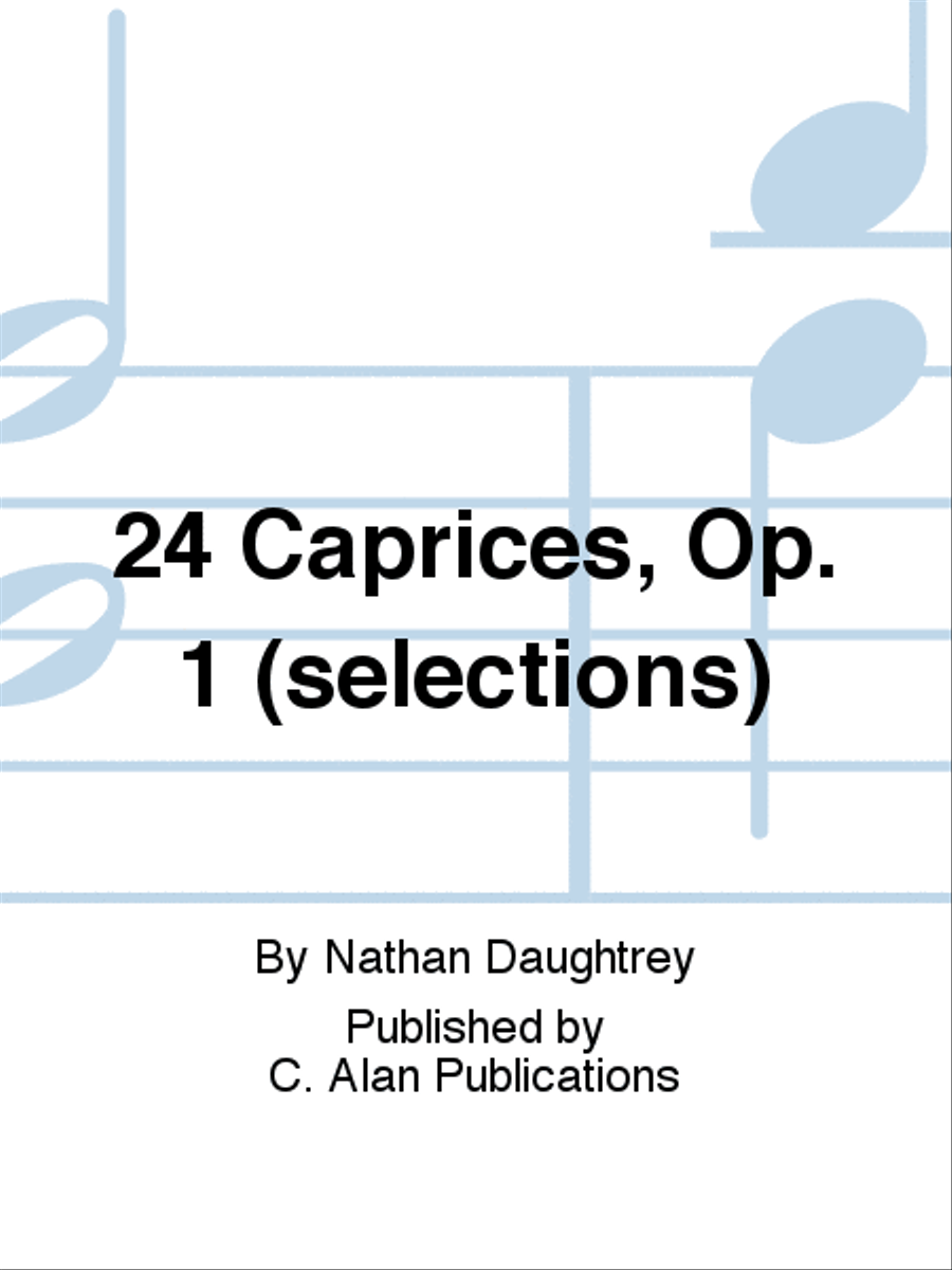 24 Caprices, Op. 1 (selections) Marimba scores gallery preview page 1