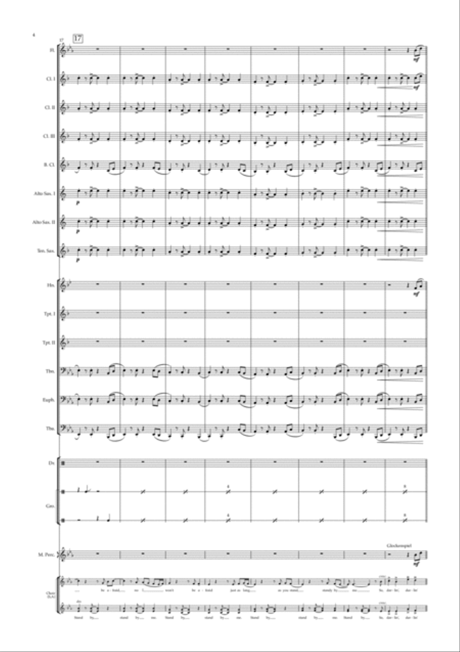 Stand By Me Stand By Me Concert Band scores gallery preview page 4