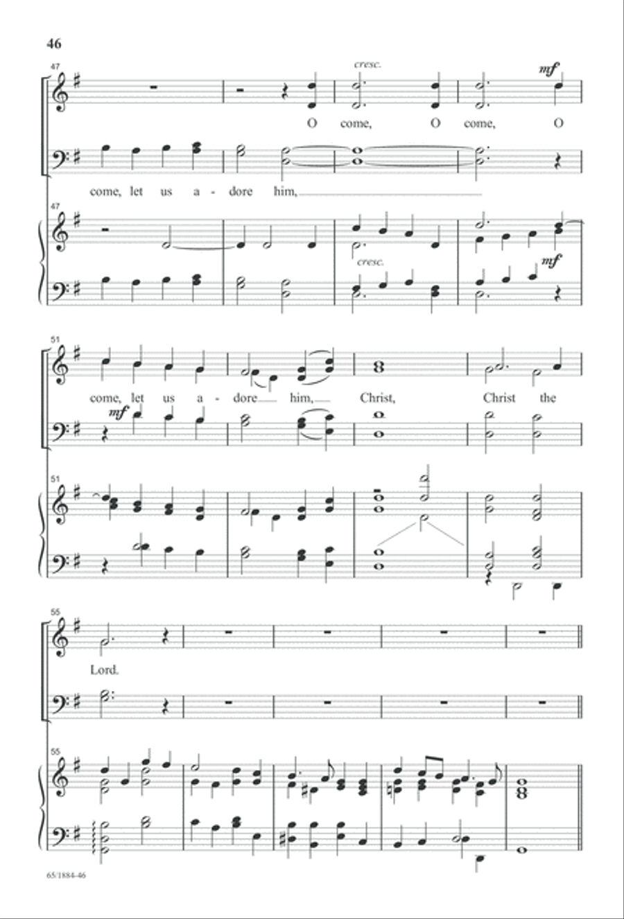 Let Us Adore Him Let Us Adore Him 4-Part scores gallery preview page 48