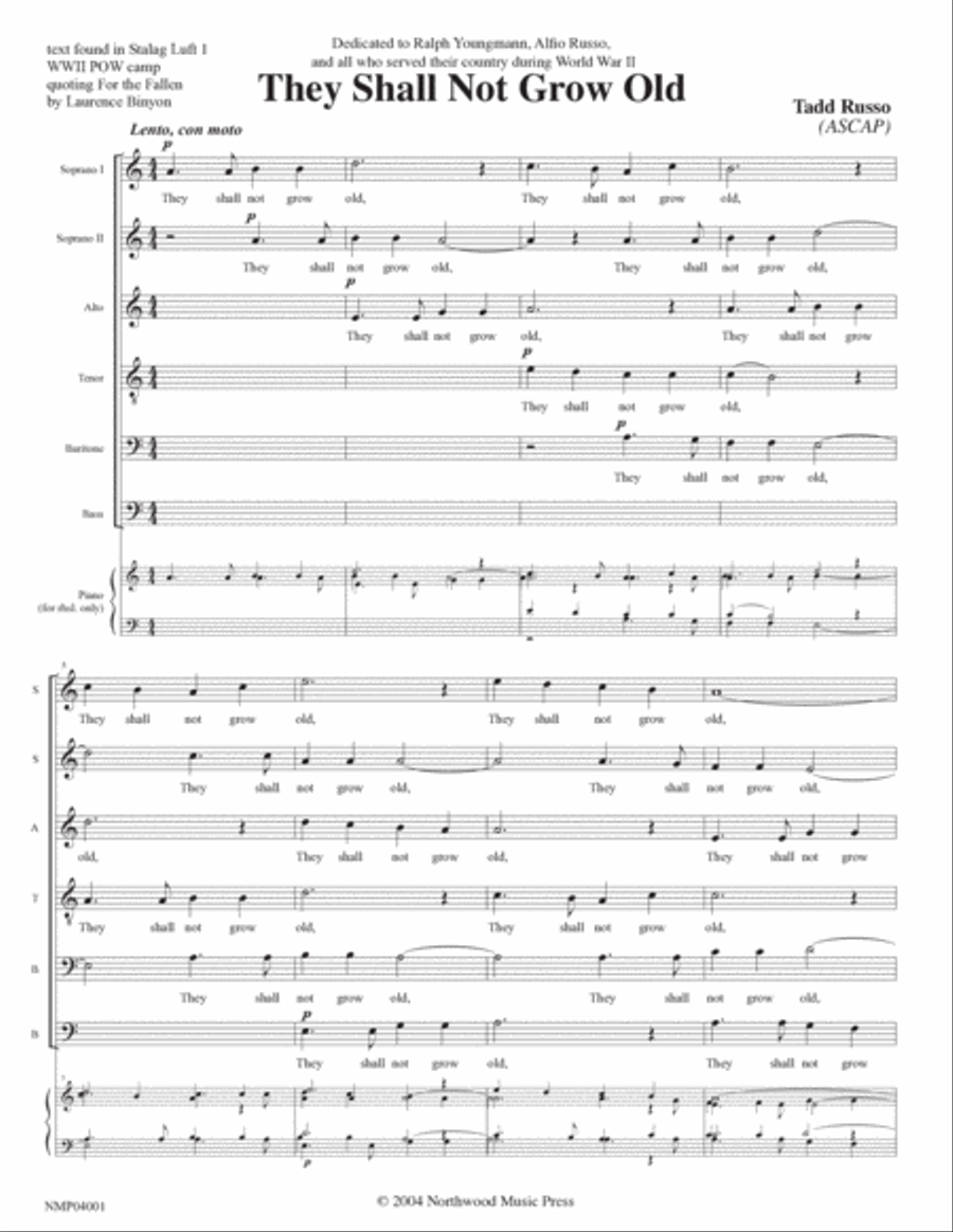 They Shall Not Grow Old Divisi scores gallery preview page 2