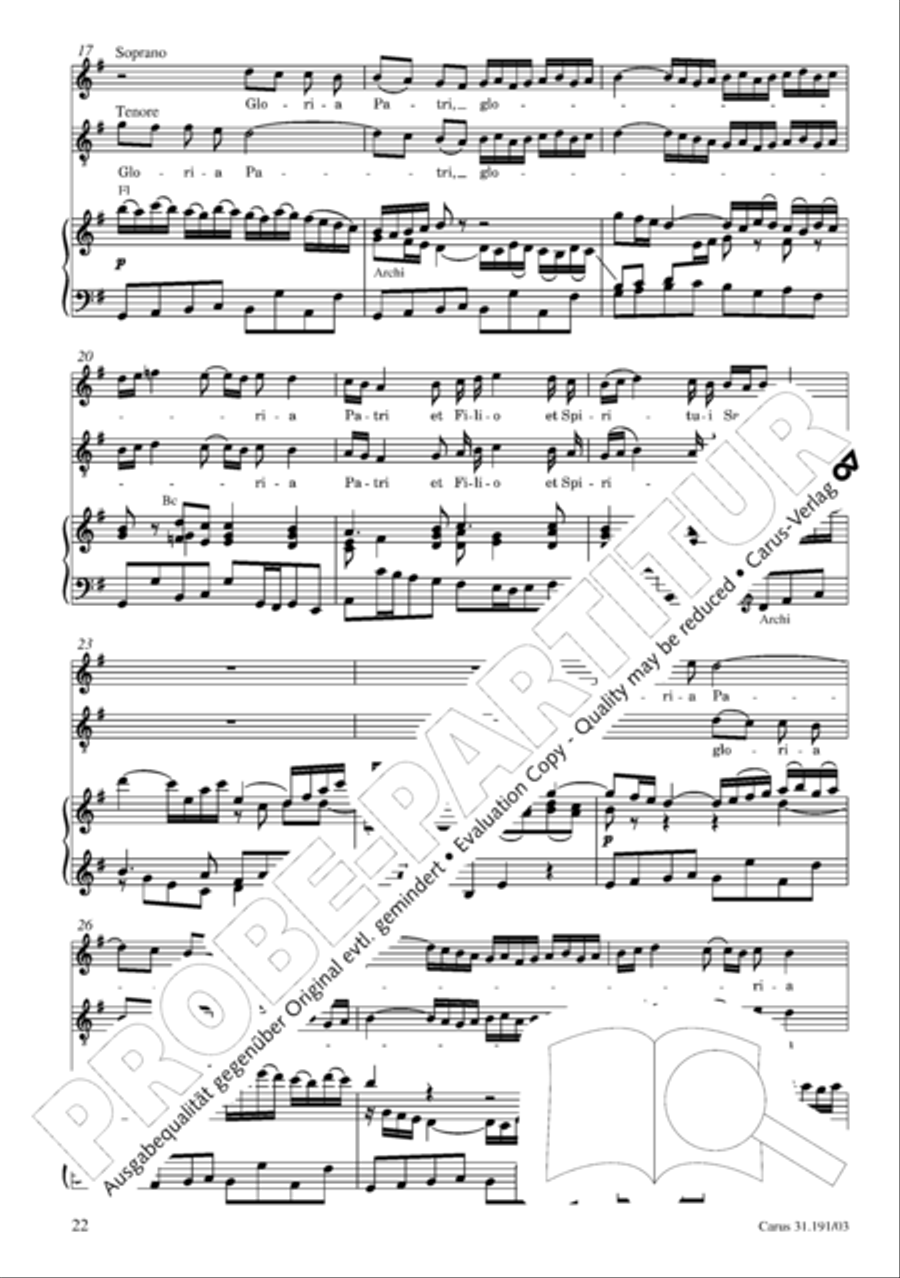 Gloria in excelsis Deo SSATB scores gallery preview page 23