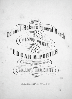 Book cover for Colonel Baker's Funeral March