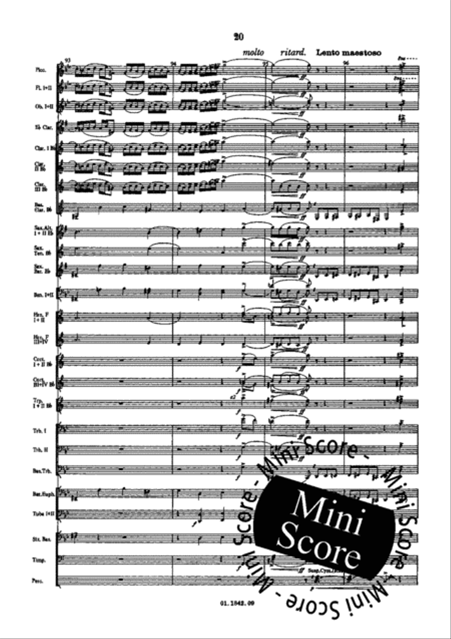 Fantasia and Fugue Concert Band scores gallery preview page 30