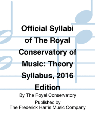 Theory Syllabus, 2016 Edition