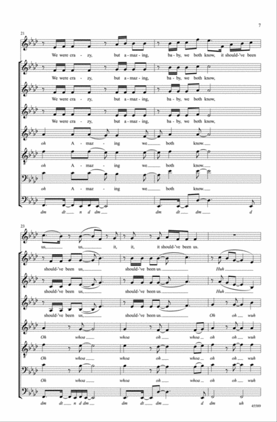 Should've Been Us Choir scores gallery preview page 6