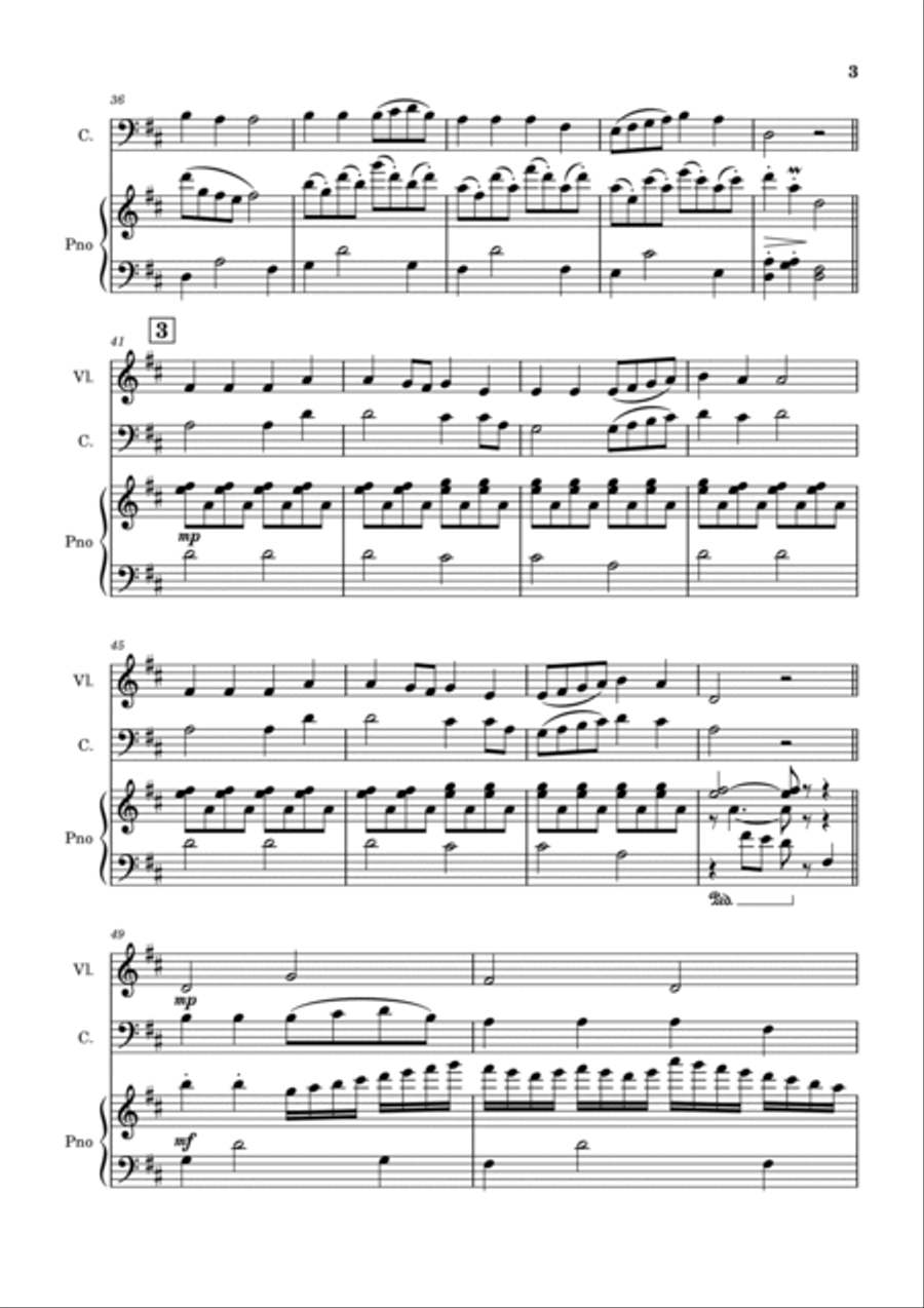 Always Cheerful Piano Trio scores gallery preview page 3