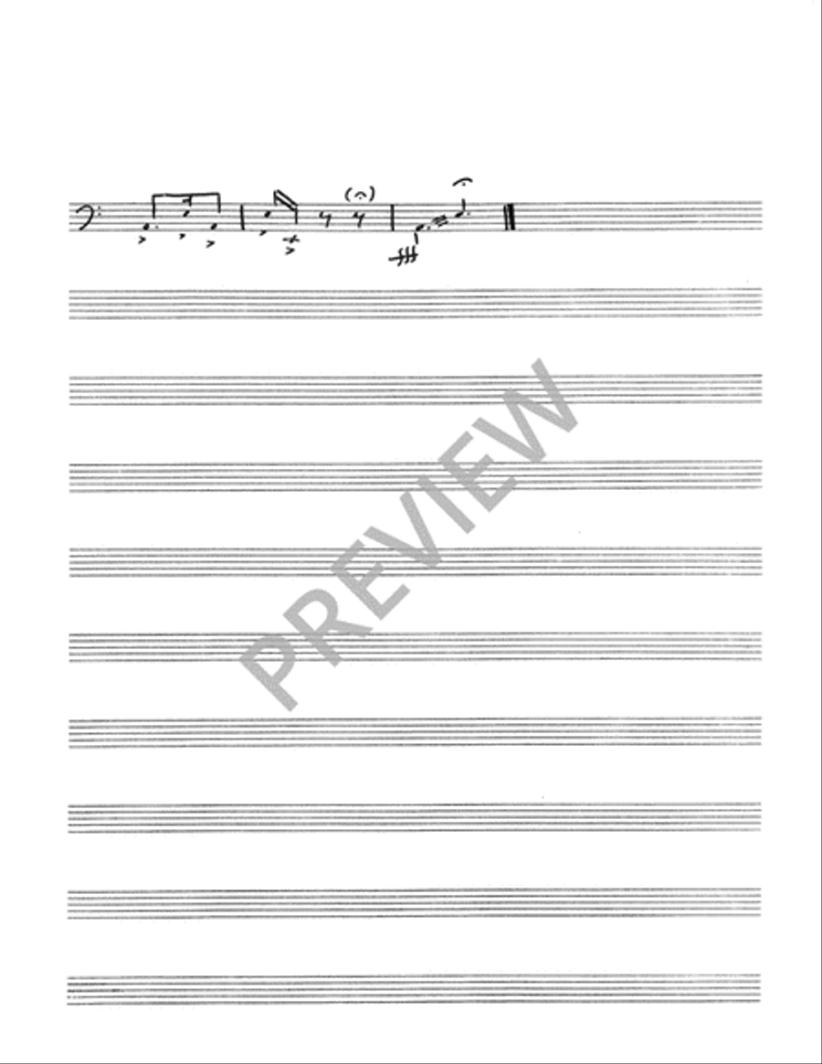 Psalm for Easter - Instrument edition Trombone scores gallery preview page 10