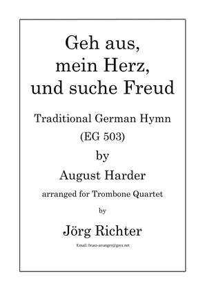 Book cover for Geh aus, mein Herz, und suche Freud (EG 503) für Posaunenquartett