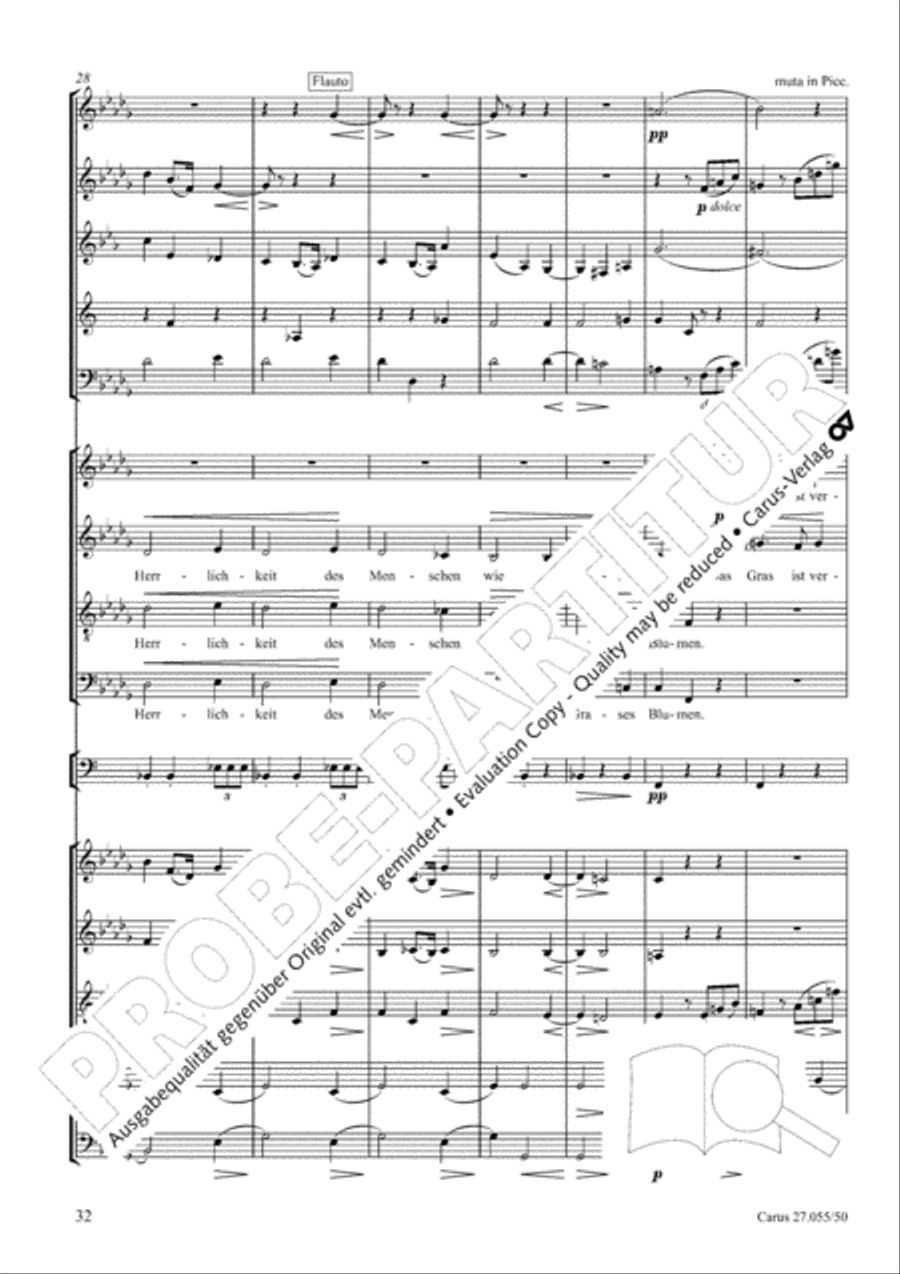 Ein Deutsches Requiem (German Requiem) 4-Part scores gallery preview page 39