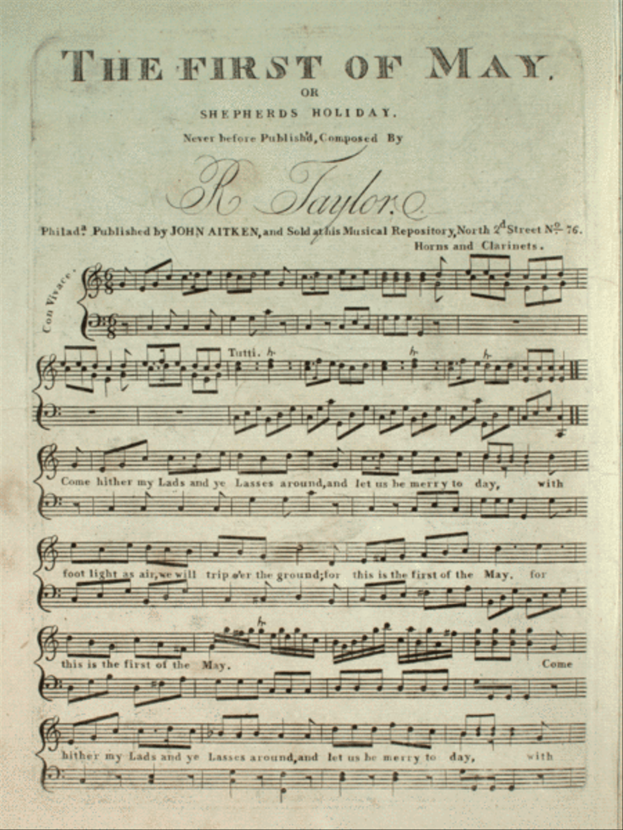 The First of May, or, Shepherds Holiday Horn scores gallery preview page 1