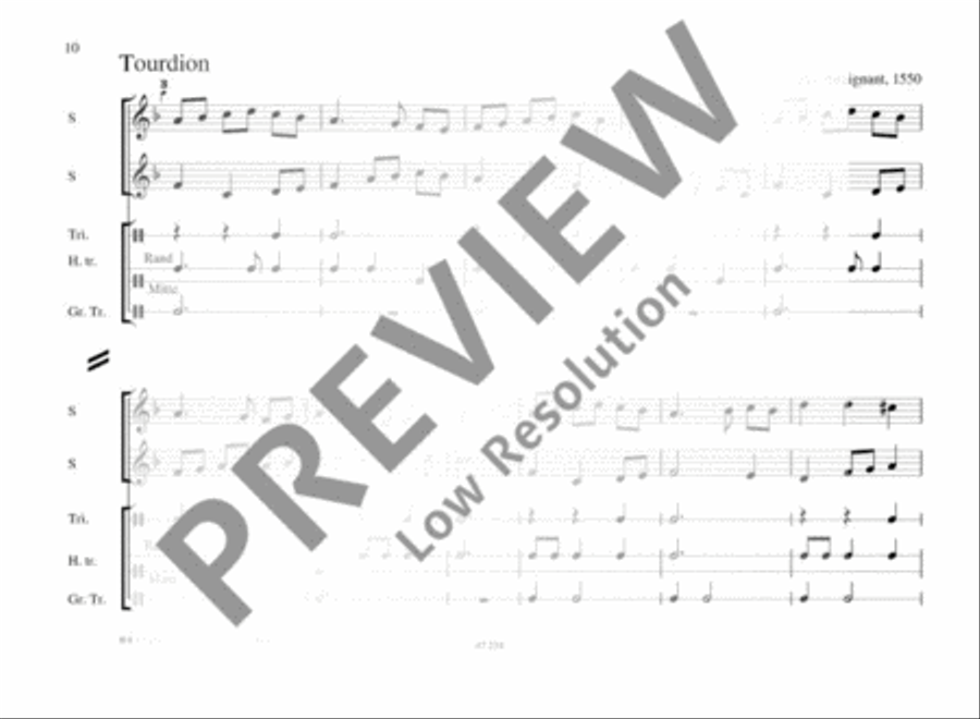 Old French Dances SSA scores gallery preview page 11