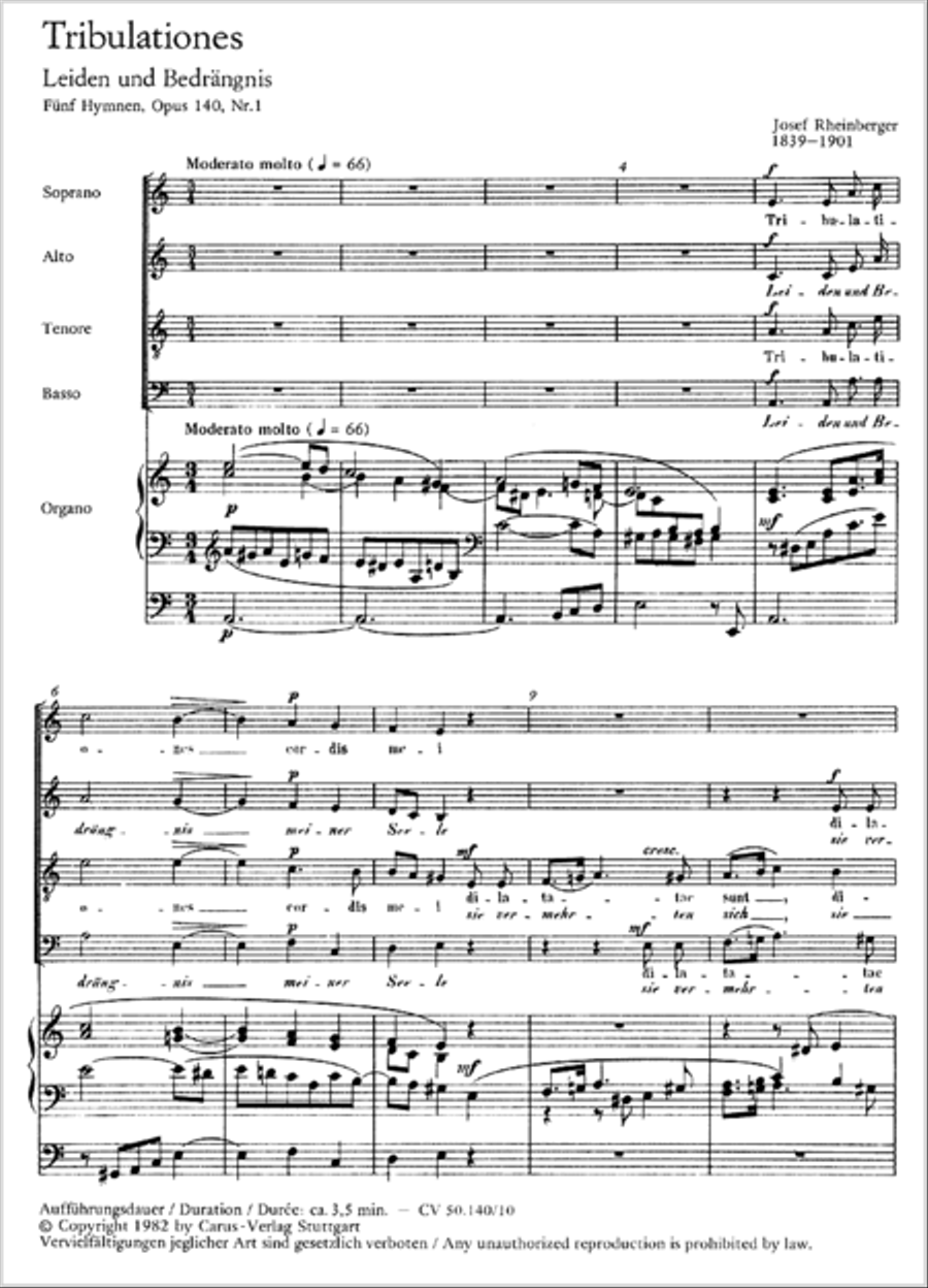 Tribulationes Tribulationes 4-Part scores gallery preview page 10