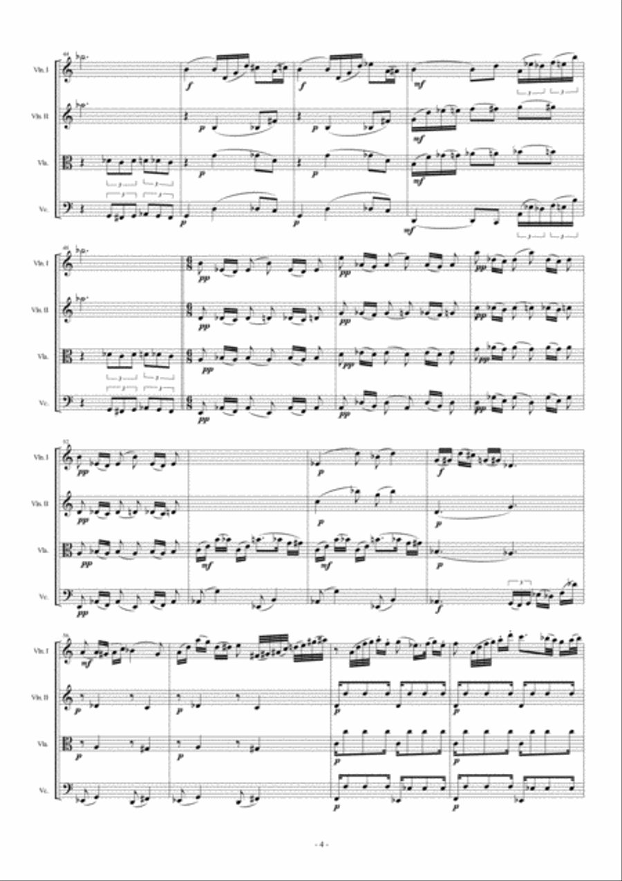 SEQUENCE N.2 SEQUENCE N.2 String Quartet scores gallery preview page 4