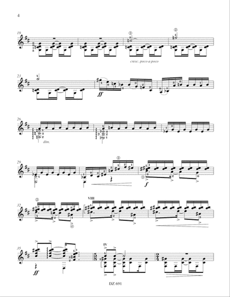 Midnight Train Classical Guitar scores gallery preview page 4