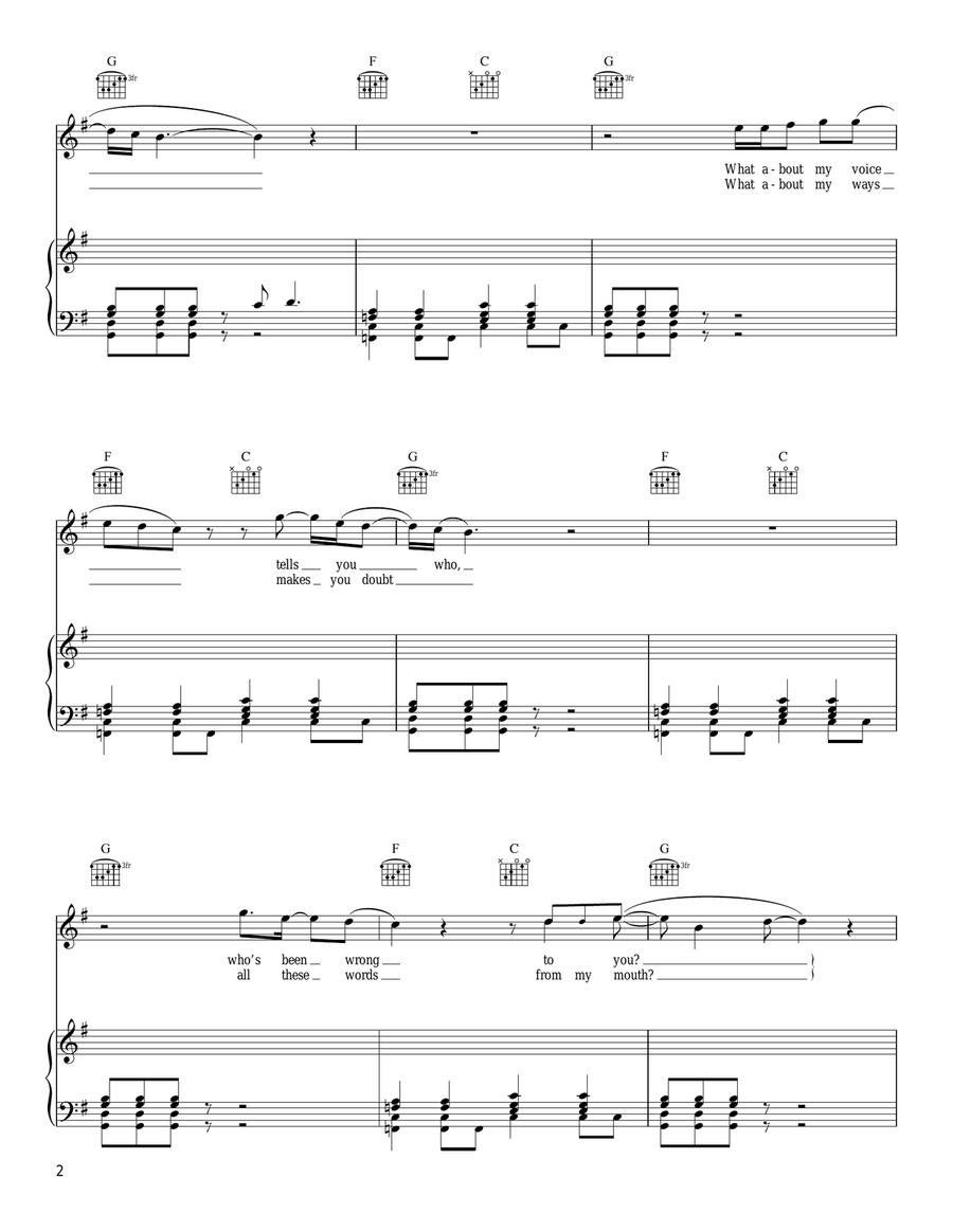 10 A.M. Automatic Piano, Vocal, Guitar scores gallery preview page 2