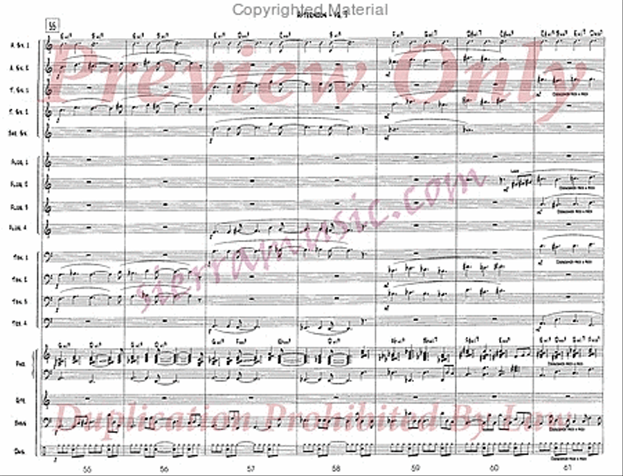 Afternoon Jazz Ensemble scores gallery preview page 10
