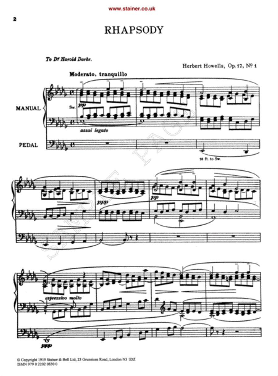 Rhapsody No. 1 in D flat