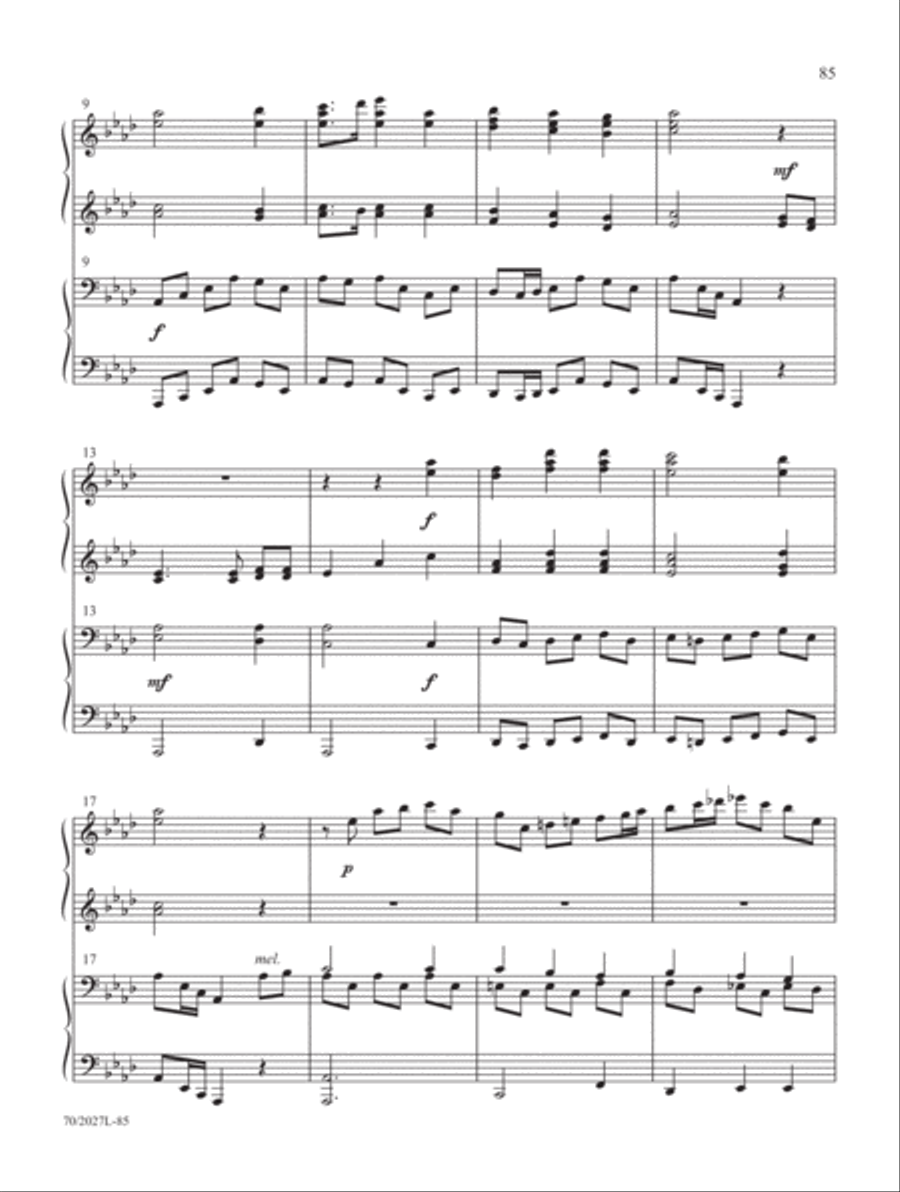 Four-Hand Favorites for Lent and Easter Piano Duet scores gallery preview page 33