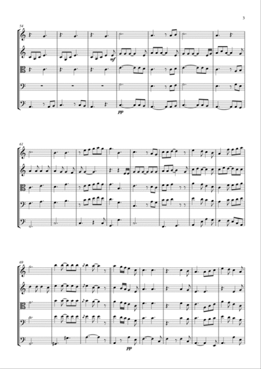 Hallelujah Hallelujah String Quintet scores gallery preview page 3