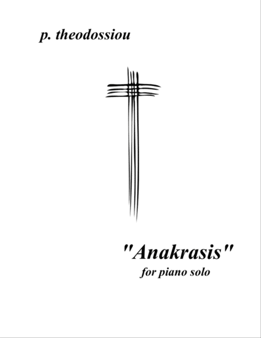 Anakrasis Piano Solo scores gallery preview page 1