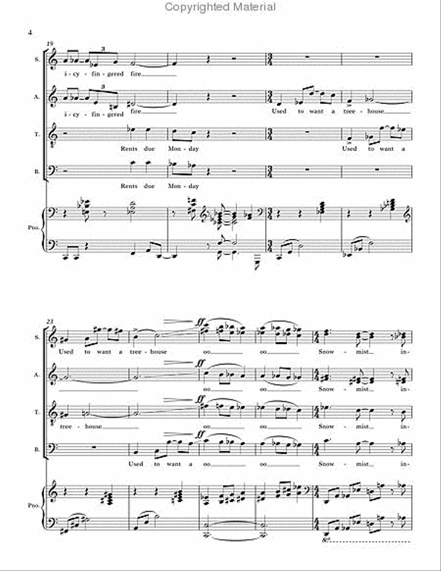Images, Shadows and Dreams: Five Vignettes 4-Part scores gallery preview page 4