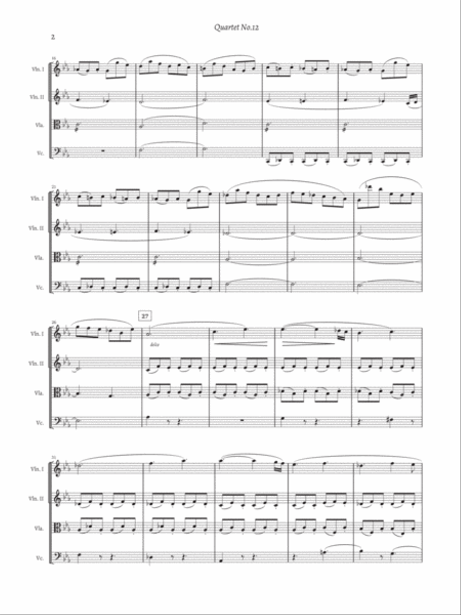 String Quartet No.12 String Quartet scores gallery preview page 2