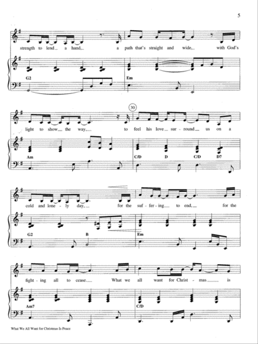 What We All Want for Christmas Medium Voice scores gallery preview page 5